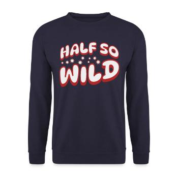 Half so wild - halb so wild - Unisex Pullover - Navy - Vorne - Alina (178cm) & Michal (187cm)