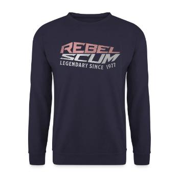 Rebel Scum - Movie Quote Scum Rebels - Unisex Sweatshirt - navy - Front - Alina (178cm) & Michal (187cm)