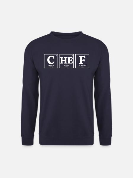 CHEF chemische Elemente design - Unisex Pullover - Navy