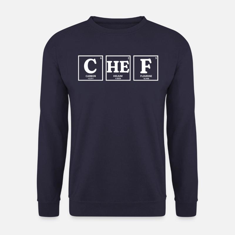 Conception d’éléments chimiques CHEF - Sweat-shirt Unisexe - marine