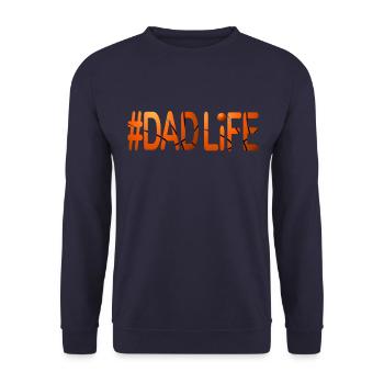 Basketball Dadlife - Unisex Pullover - Navy - Vorne - Alina (178cm) & Michal (187cm)