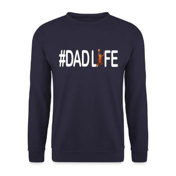 Basketball Dadlife - Unisex Pullover - Navy - Vorne - Alina (178cm) & Michal (187cm)