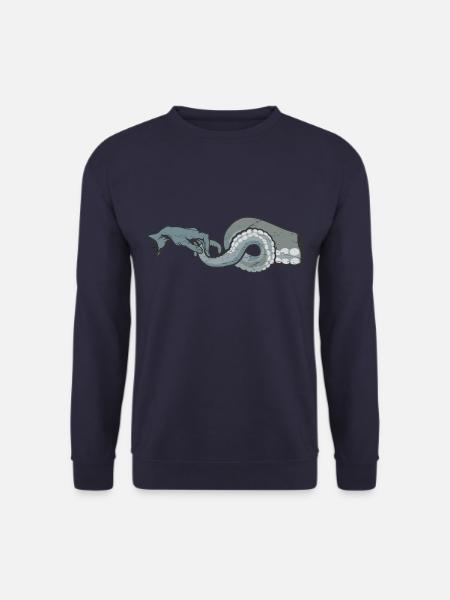 Michelangelo, Adam och bläckfisken - Unisextröja - marinblå