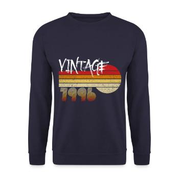 Millésime 1996 - Né en 1996 - Année des Héros! - Sweat-shirt Unisexe - marine - Devant - Alina (178cm) & Michal (187cm)