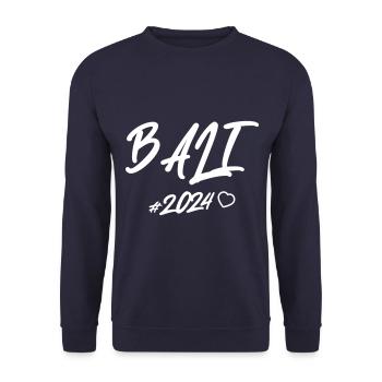 Bali 2024 Heart - Unisex Sweatshirt - navy - Front - Alina (178cm) & Michal (187cm)