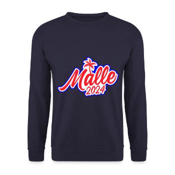 Malle 2024 - Unisex Pullover - Navy - Vorne - Alina (178cm) & Michal (187cm)
