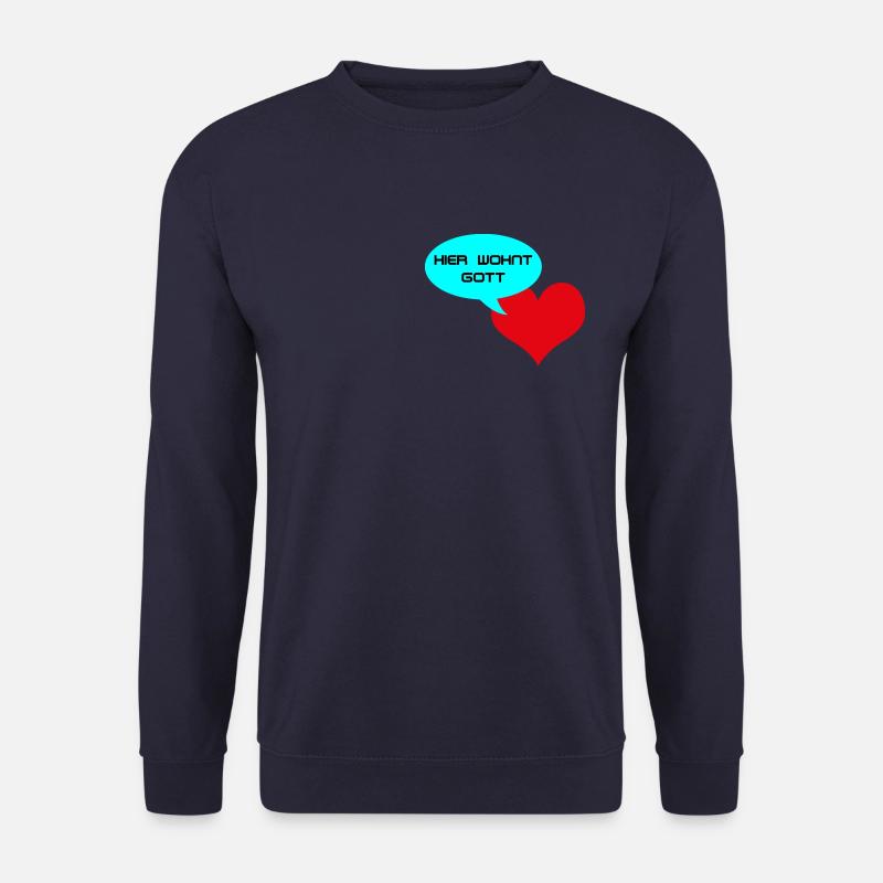 Hier Wohnt Gott - Unisex Pullover - Navy