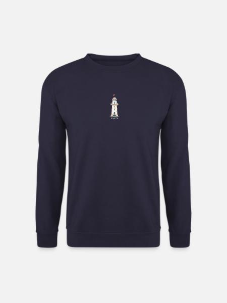 Alanya, Lighthouse Drawing, Turkey - Unisex Sweatshirt - navy