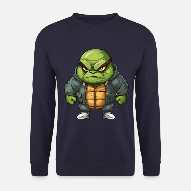 Grim Turtle Design - Cool & Unique - Unisex Sweatshirt - navy