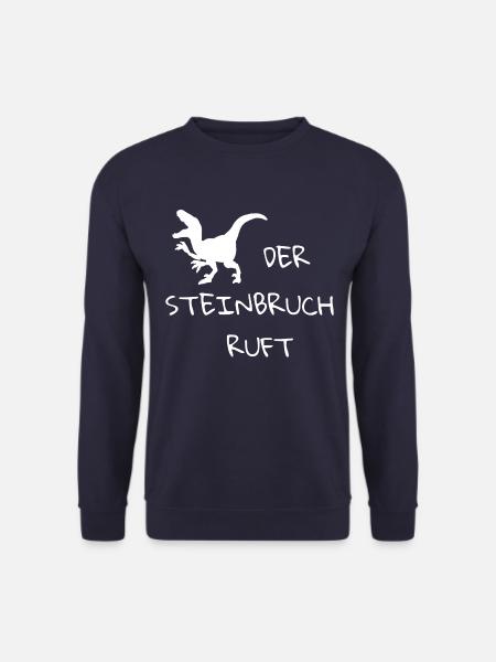 der steinbruch ruft, velociraptor - Unisex Pullover - Navy