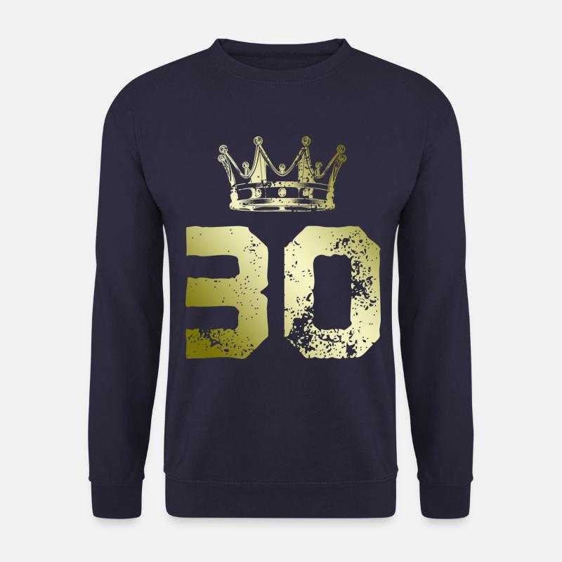 30 Couronne numérique - Sweat-shirt Unisexe - marine