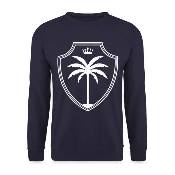 Armoiries du symbole de Palm Island - Sweat-shirt Unisexe - marine - Devant - Alina (178cm) & Michal (187cm)