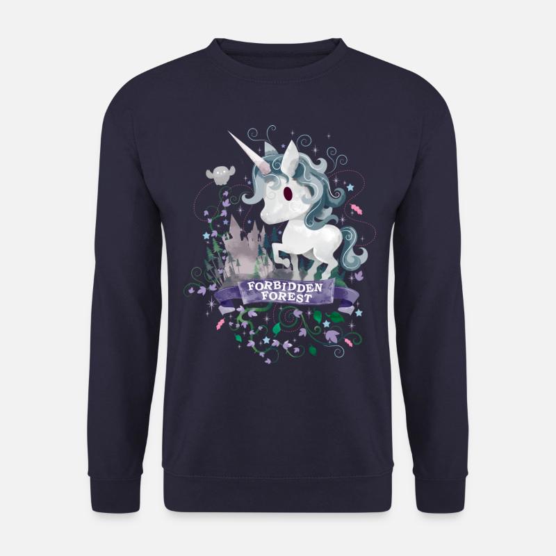 Harry Potter X-Mas Einhorn Verbotener Wald - Unisex Pullover - Navy
