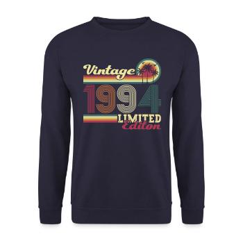 Cadeau original vintage 1994 28ème anniversaire - Sweat-shirt Unisexe - marine - Devant - Alina (178cm) & Michal (187cm)