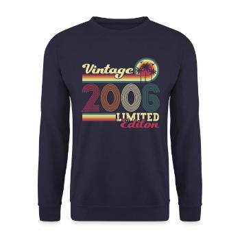 Original vintage 2006 16th birthday gift - Unisex Sweatshirt - navy - Front - Alina (178cm) & Michal (187cm)