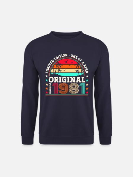Original November 1981 41st birthday gift - Unisex Sweatshirt - navy