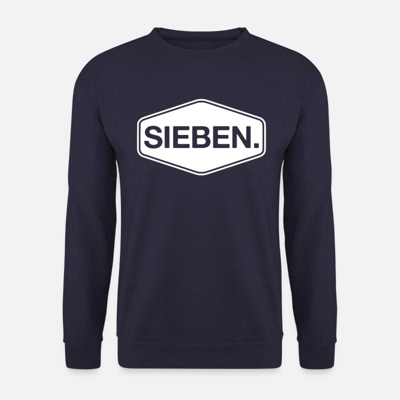 7. Geburtstag Junge Mädchen 7 Jahre Alt Sieben - Unisex Pullover - Navy