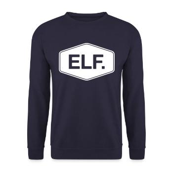 11th Birthday Young Girl 11 Years Old Elf - Unisex Sweatshirt - navy - Front - Alina (178cm) & Michal (187cm)