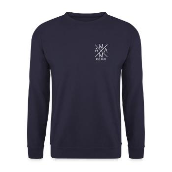 Mama Est. 2026 Mama seit 2026 Werdende Mama 2026 - Unisex Pullover - Navy - Vorne - Alina (178cm) & Michal (187cm)