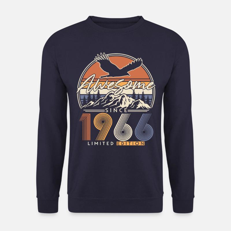 Jahrgang 1966 Vintage Retro Geburtstag Geschenk - Unisex Pullover - Navy