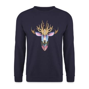 Colorful Dear - Sweat-shirt Unisexe - marine - Devant - Alina (178cm) & Michal (187cm)