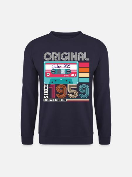 Original Juli 1959 63. Geburtstag Geschenk Herren - Unisex Pullover - Navy