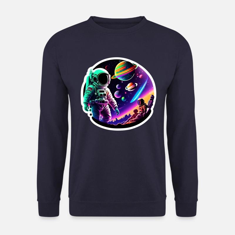 Astronaut in Space - Unisex Sweatshirt - navy