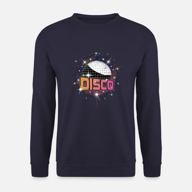 Disco Ball Club Party Sterne Retro - Unisex Pullover - Navy