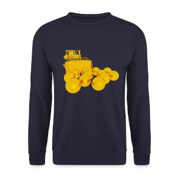 Gold diggers, gold prospectors, gold miners - Unisex Sweatshirt - navy - Front - Alina (178cm) & Michal (187cm)
