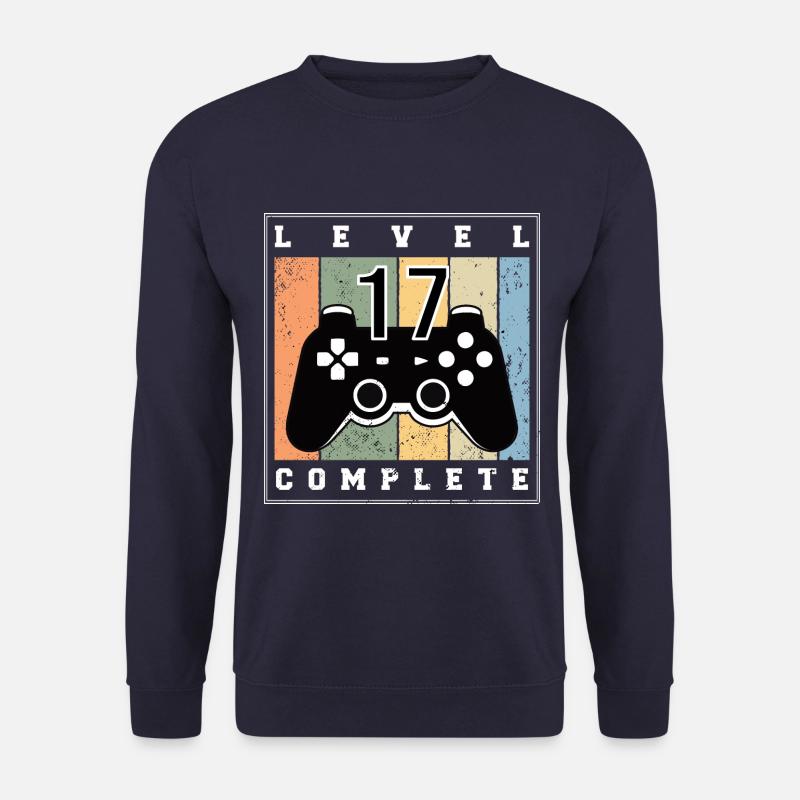 17. Geburtstag Level 17th birthday 17 years Gaming - Unisex Pullover - Navy