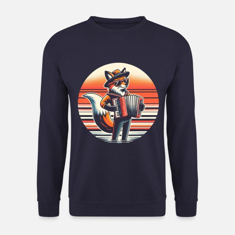 Fuchs Akkordeon - Unisex Pullover - Navy