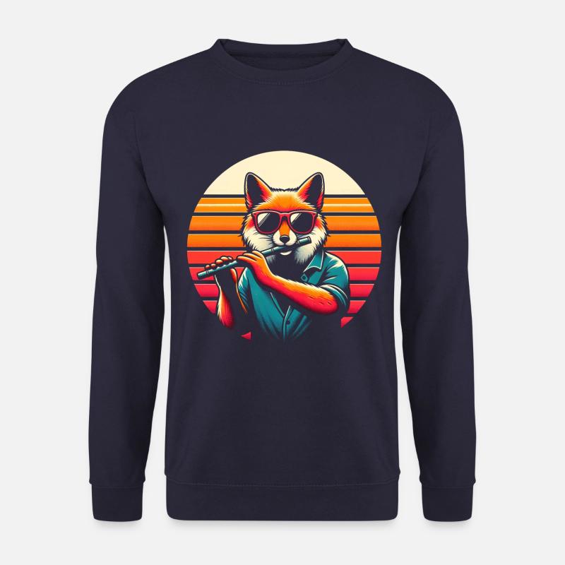 Fuchs Flöte - Unisex Pullover - Navy