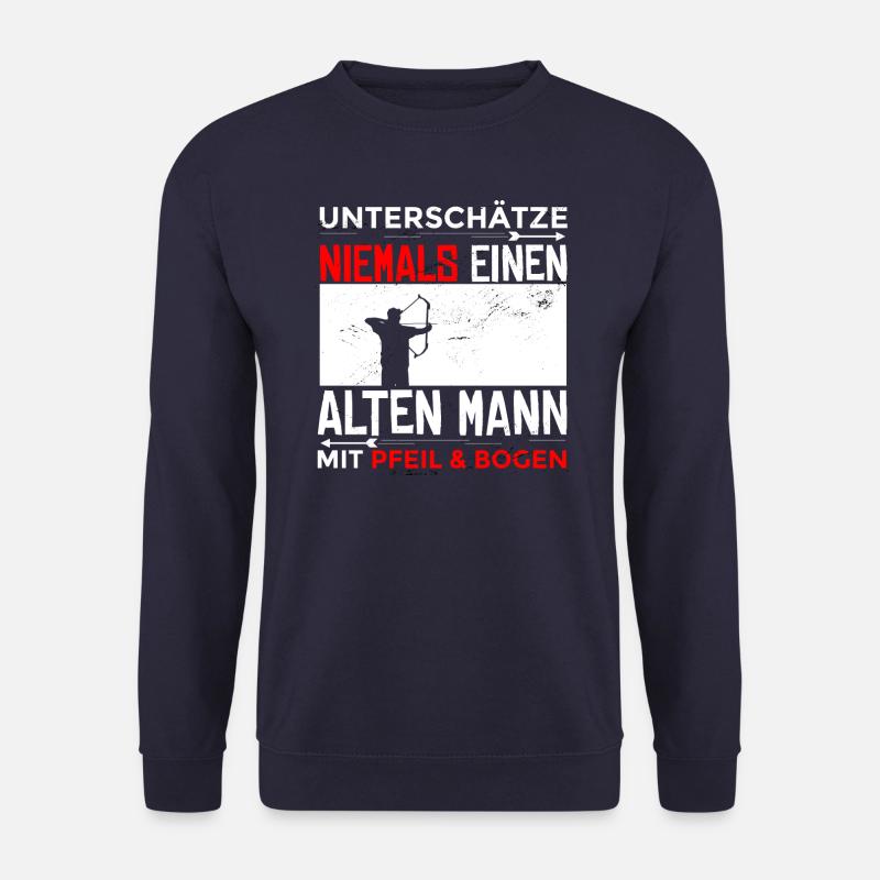 Bogenschießen Bogenschütze Spruch Sportbogen - Unisex Pullover - Navy