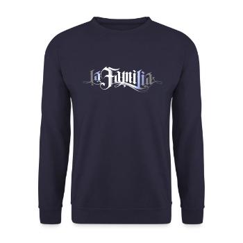La Familia - Unisex Pullover - Navy - Vorne - Alina (178cm) & Michal (187cm)
