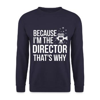 Filmemacher Filmregisseur Kameramann Film - Unisex Pullover - Navy - Vorne - Alina (178cm) & Michal (187cm)