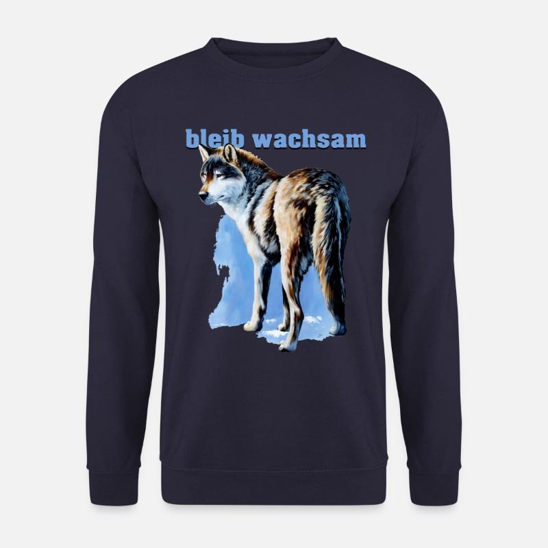 Wolfsblick 3 - Unisex Pullover - Navy