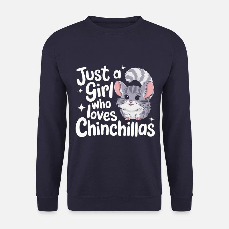Chinchilla Chinchillas Mouse - Unisex Sweatshirt - navy