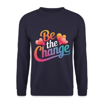 Altruisme Don désintéressé Donner d’école - Sweat-shirt Unisexe - marine - Devant - Alina (178cm) & Michal (187cm)