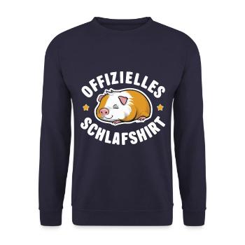 Cochon d’Inde Shorthair Longhair Chiens à crête - Sweat-shirt Unisexe - marine - Devant - Alina (178cm) & Michal (187cm)