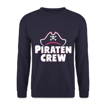 Pirate Carnaval Carnaval Déguisement - Sweat-shirt Unisexe - marine - Devant - Alina (178cm) & Michal (187cm)