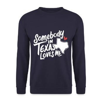État du Texas Texans Texas - Sweat-shirt Unisexe - marine - Devant - Alina (178cm) & Michal (187cm)