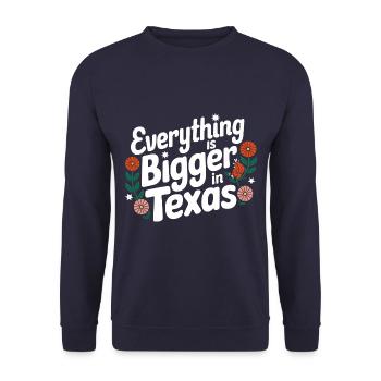 Texas State Texans Texas - Unisex Sweatshirt - navy - Front - Alina (178cm) & Michal (187cm)