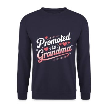 Grandma Grandmother Mother's Day Family - Unisex Sweatshirt - navy - Front - Alina (178cm) & Michal (187cm)