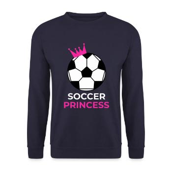 football fille objets shirt pour les filles - Sweat-shirt Unisexe - marine - Devant - Alina (178cm) & Michal (187cm)