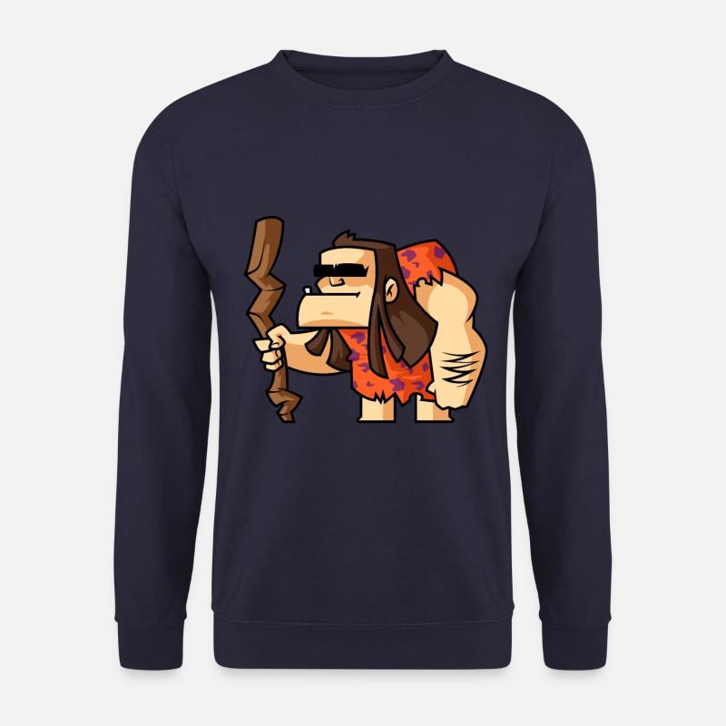 Funny Comic Neanderthals - Unisex Sweatshirt - navy