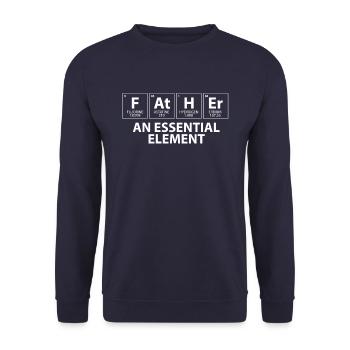 Father An Essential Element - Sweat-shirt Unisexe - marine - Devant - Alina (178cm) & Michal (187cm)