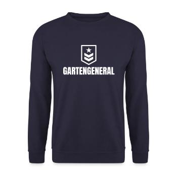 GARDEN GENERAL - Unisex Sweatshirt - navy - Front - Alina (178cm) & Michal (187cm)