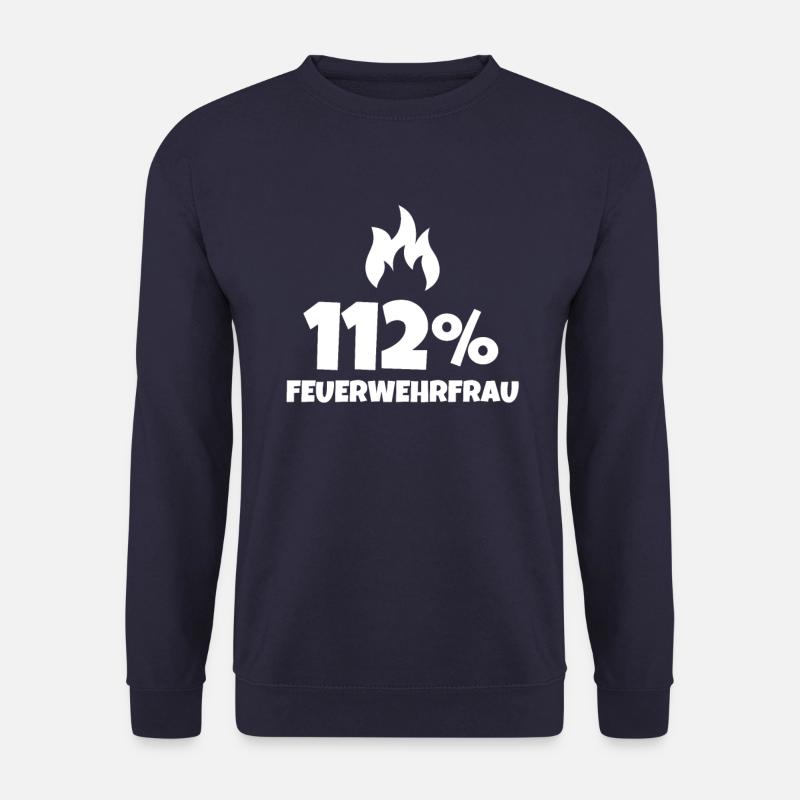 112 FEUERWEHRFRAU - Unisex Pullover - Navy