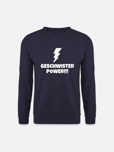 Geschwister Power!!! - Unisex Pullover - Navy