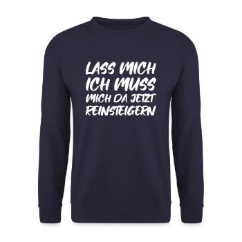 Laisse-moi J’ai besoin de moi Maintenant - Sweat-shirt Unisexe - marine - Devant - Alina (178cm) & Michal (187cm)